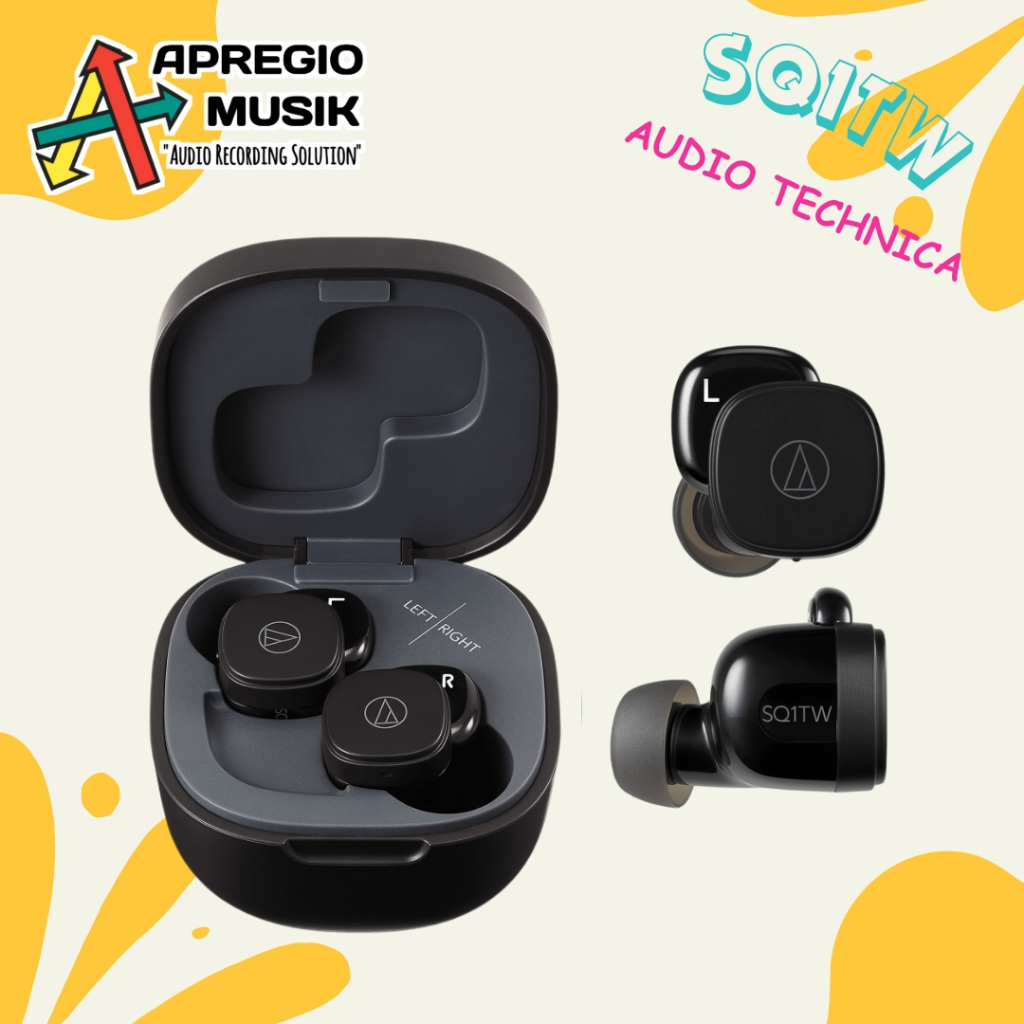 Audio Technica ATH-SQ1TW SQ1 TW TWS Wireless Earbuds