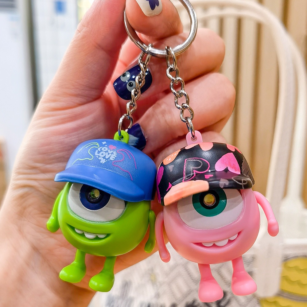 Gantungan Kunci Monster University Dengan Lampu & Suara I Love You Mainan MU Mike Inc & Hadiah Anak