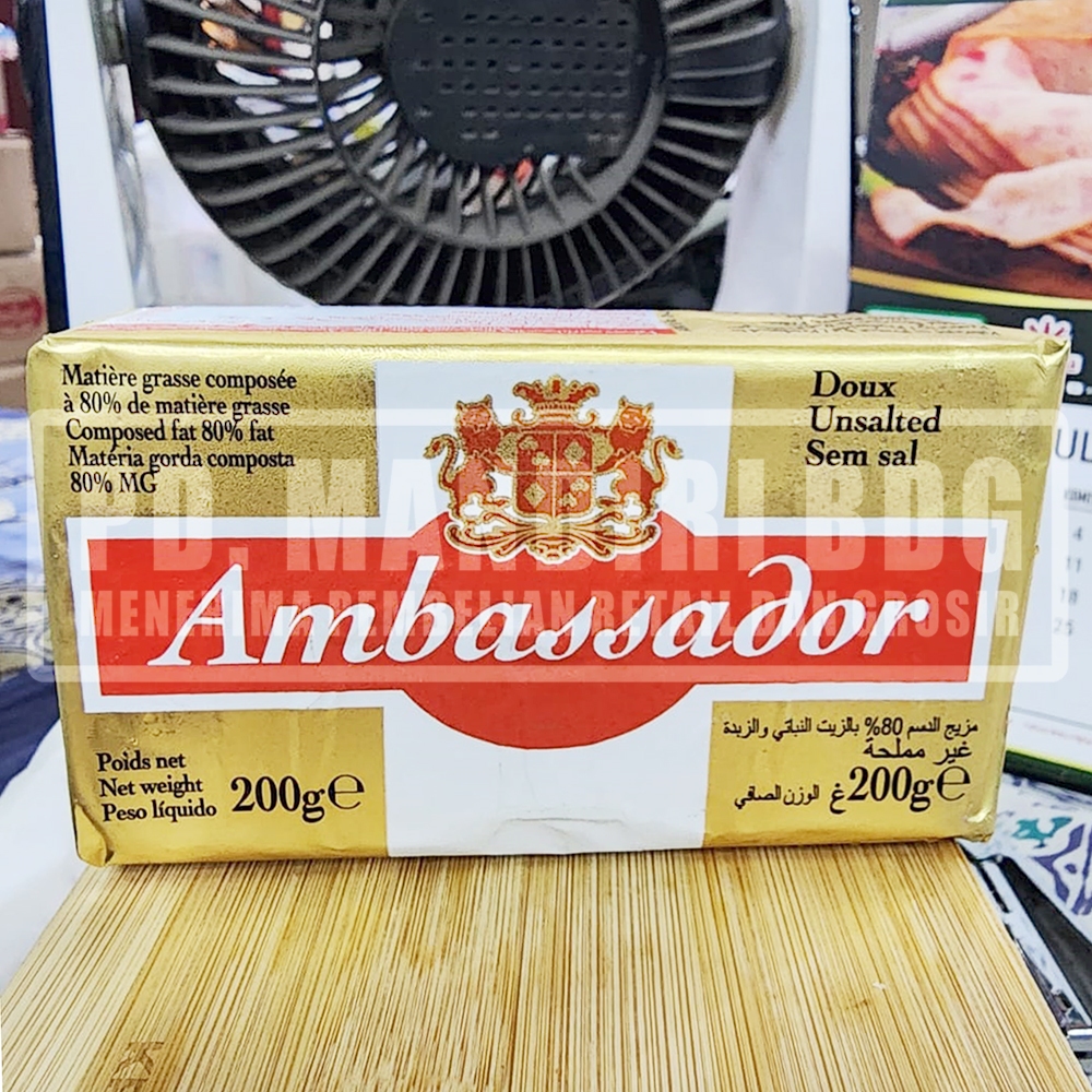 

AMBASSADOR UNSALTED BUTTER 200 GR