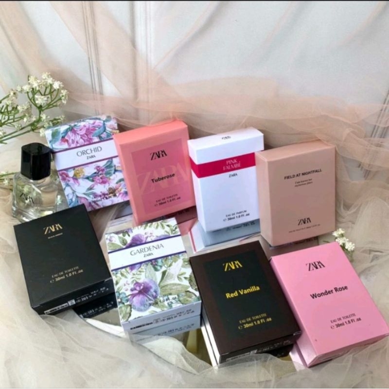 zara parfume tutup hitam 30 ml with box