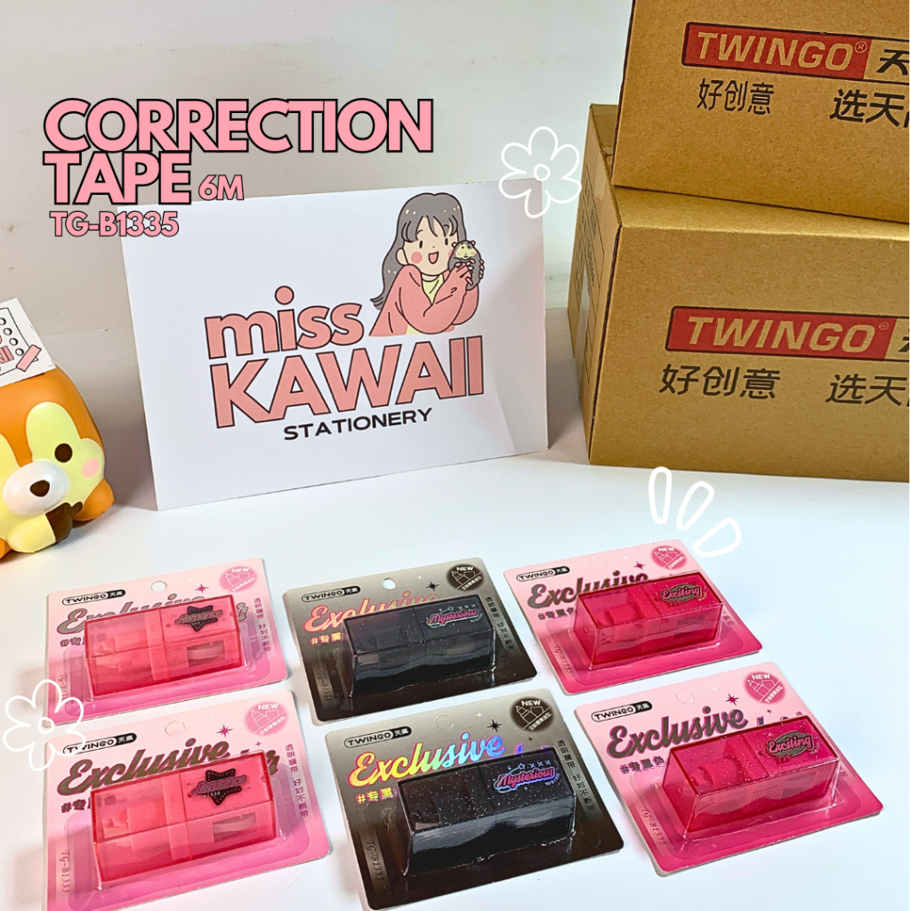 

Pita Koreksi Lucu Blackpink/ Correction Tape Compact/ Correction Pen Lipstick/ Tipe X Rol/ Tip X / Tipe Ex/ TWINGO TG-B1335