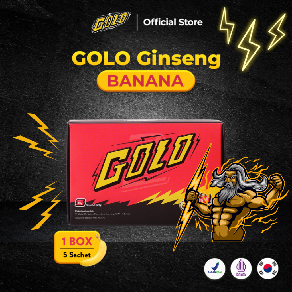 

(BISA COD) GOLO Ginseng Original Herbal Stamina Pria Minuman Serbuk Madu Dengan Korean Gingseng