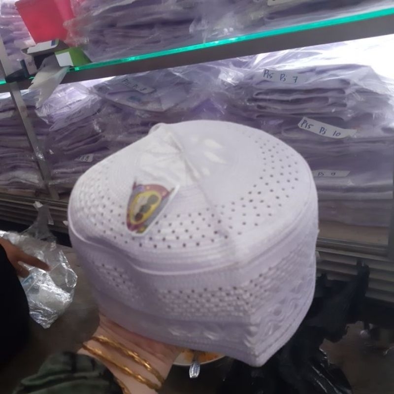 peci putih peci bulat peci oleh2 haji