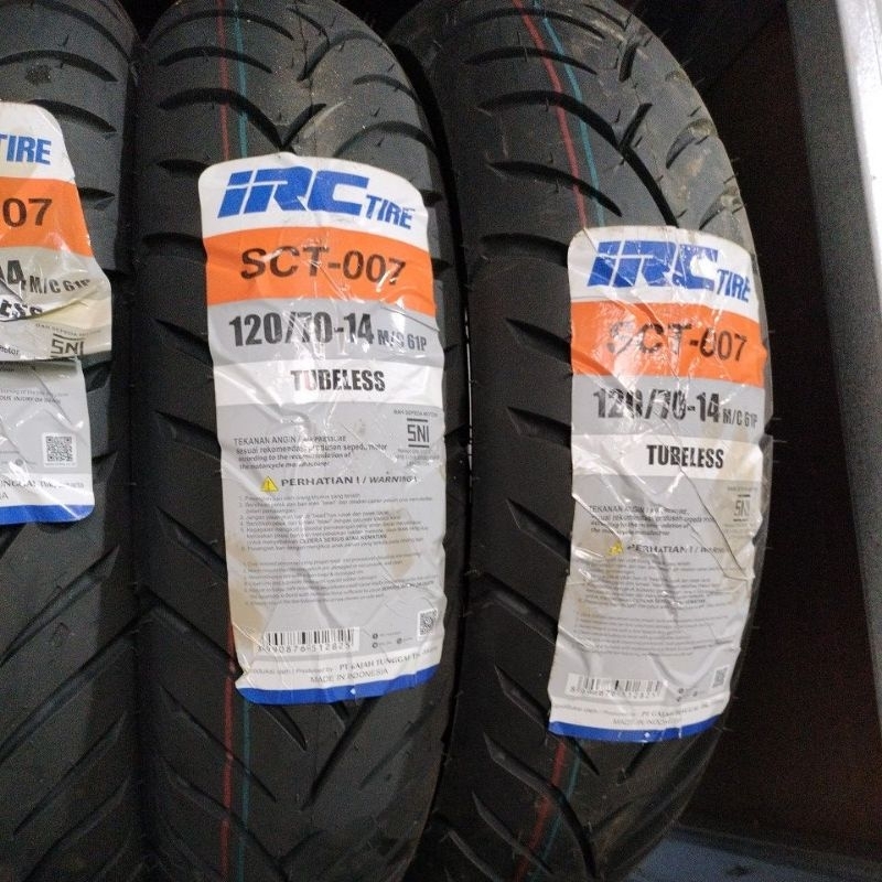 BAN IRC UK 120/70-14 TUBLES