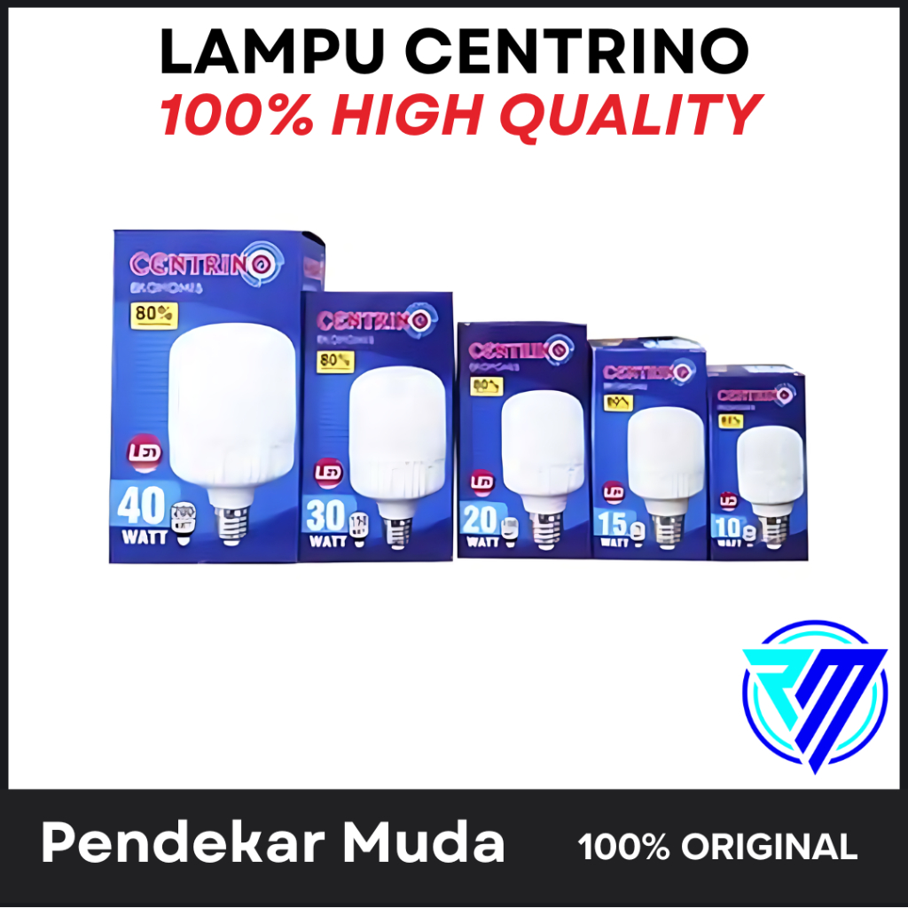Lampu 40 WATT rumahan berkualitas merek, CENTRINO
