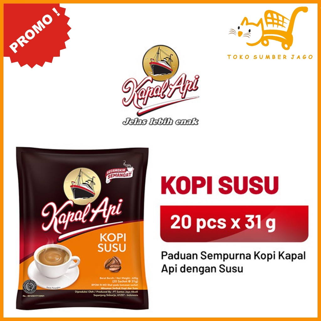 

KAPAL API Kopi Susu 1 Bag 20Sachets x 31gr