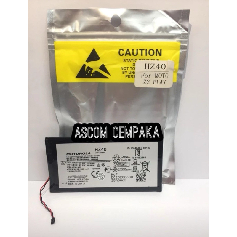Baterai Moto Z2 Play HZ40
