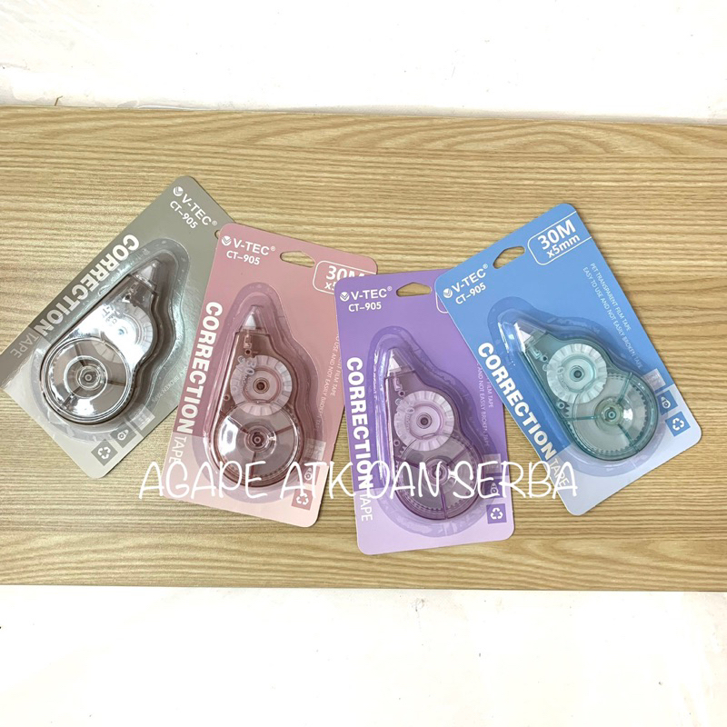 

CORRECTION TAPE MERK V-tec 30m UKURAN 5mm