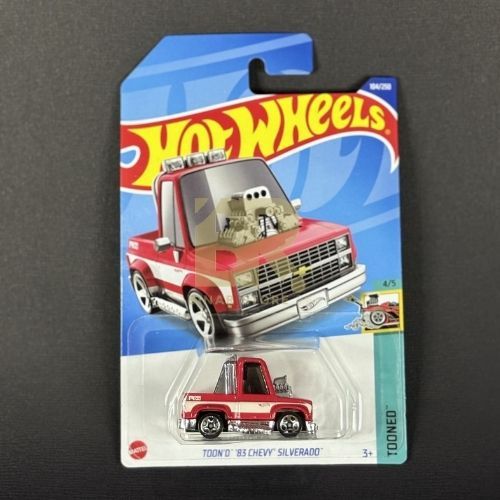 Hotwheels - Tooned '83 Chevy Silverado - Merah