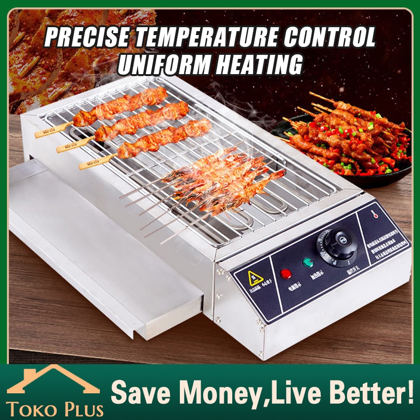 Kompor Pemanggang Listrik BBQ Sosis Griller Besar Panggangan Daging Grill Listrik / Alat Panggangan 