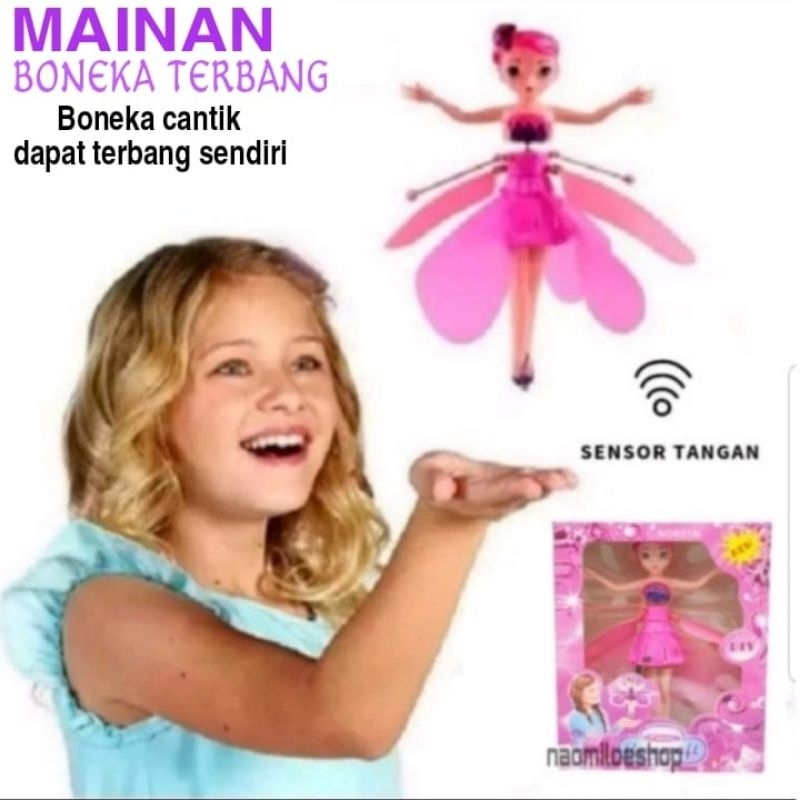 Mainan Anak Boneka Terbang Sensor Tangan