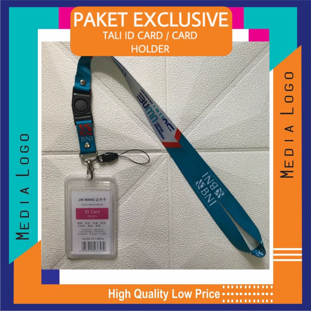 

BANK BNI Lanyard Gantungan ID Card , StrapHP, Flashdisk (FullPrinting)