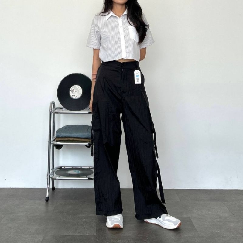 DYLAN CARGO PANTS - CELANA CARGO ADEM OOTD MASA KINI-CARGO PARASUT