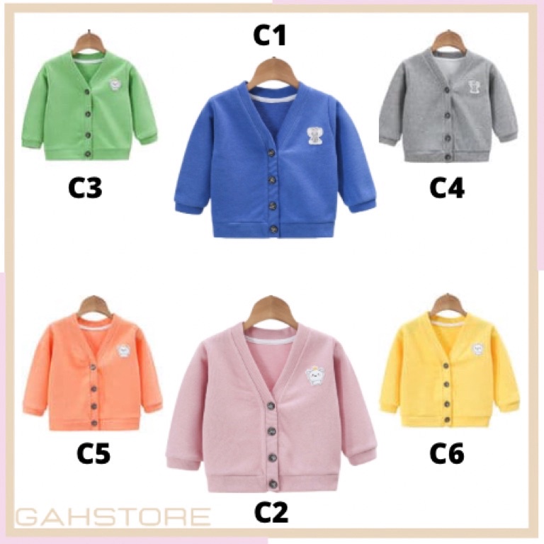 KODE T97A GAH Cardigan Anak Sweater Bayi Rajut 3 Tahun Jaket Anak Laki Laki Perempuan Unisex Hoodie 