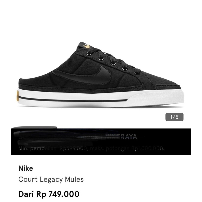 PRELOVED NIKE COURT LEGACY MULES UNISEX ori