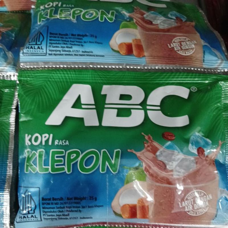 

Kopi abc klepon 25g x10sachet