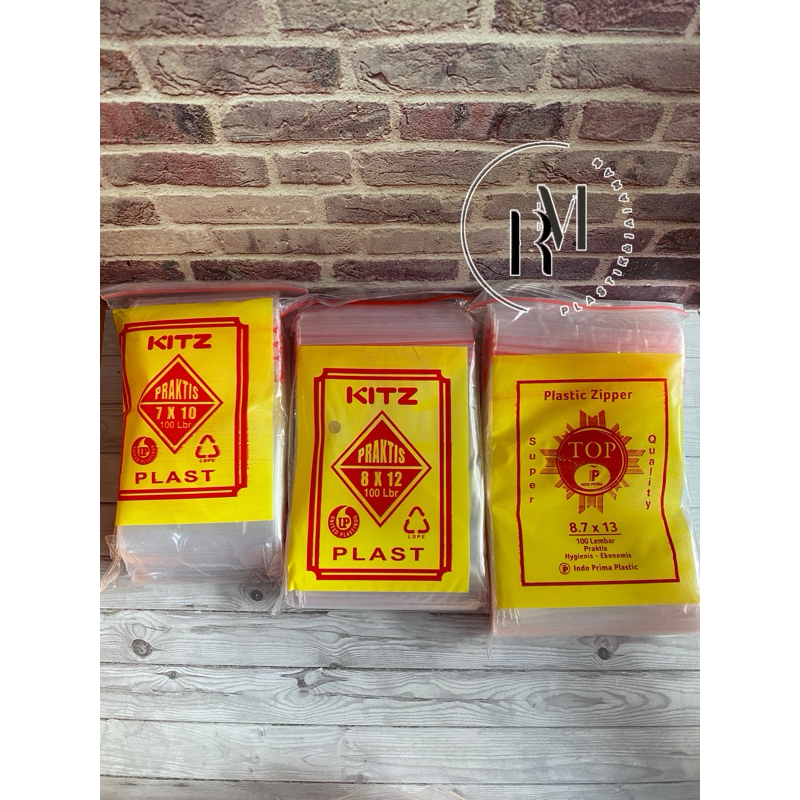 Plastik Klip PE / Ziplock ukuran 7x10, 8x12, 8,7x13