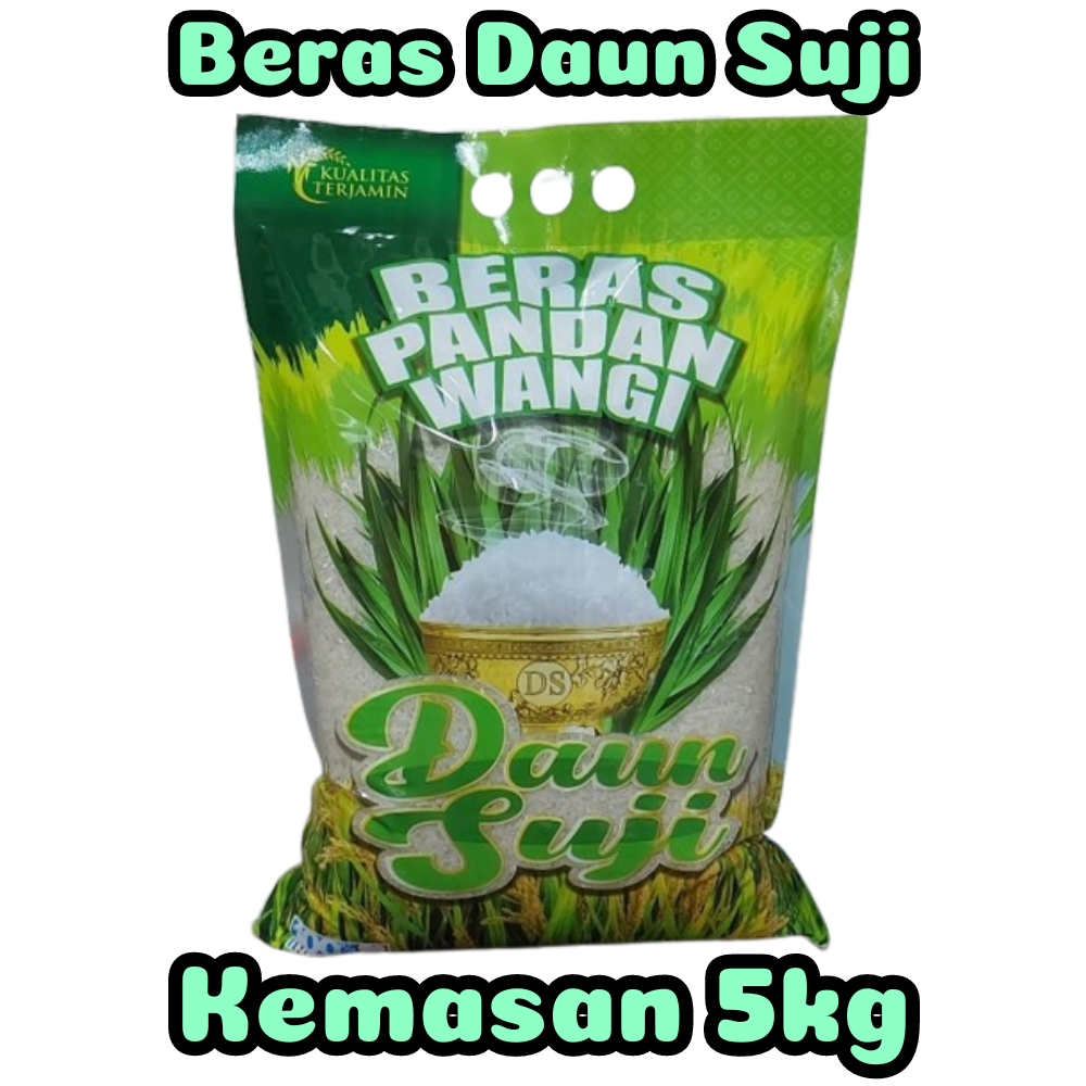 

Jual Beras Pandan Wangi Daun Suji Kemasan 5Kg Beras Putih Pulen