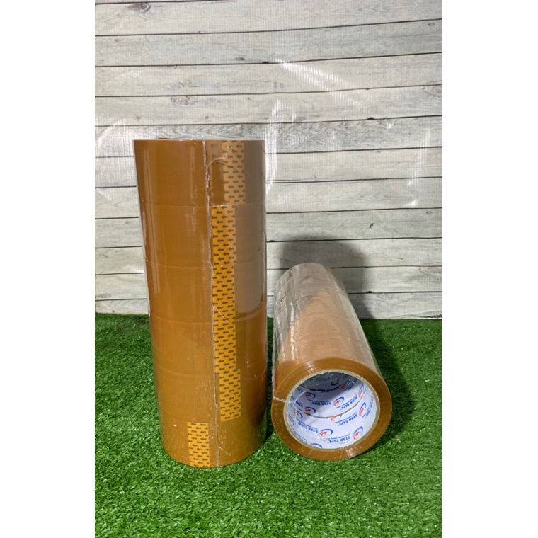 

LAKBAN COKLAT DAN BENING 6 PCS UKURAN 45MM X 1 YARD LAKBAN BENING LAKBAN COKLAT KODE T7F8