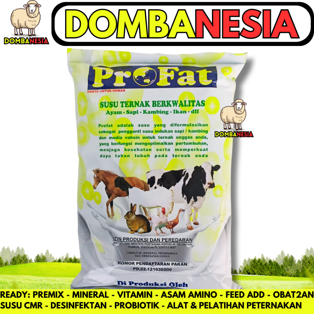 SUSU TERNAK PROFAT 1 KG - Susu Hewan Ternak untuk Sapi Kambing Ikan Ayam
