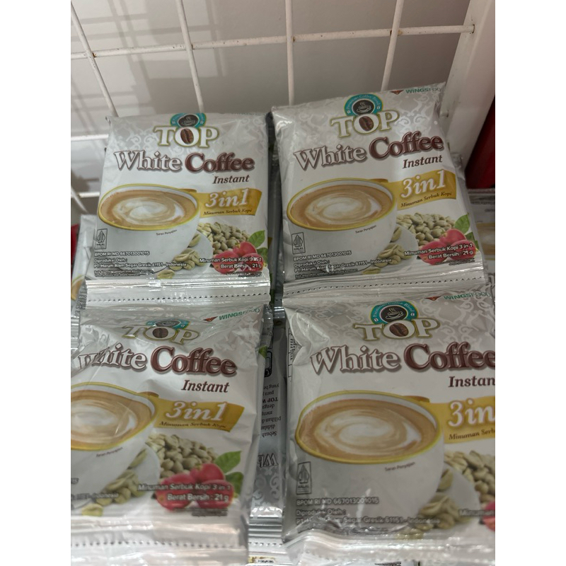 

TOP WHITE COFFEE 1 renteng isi 12