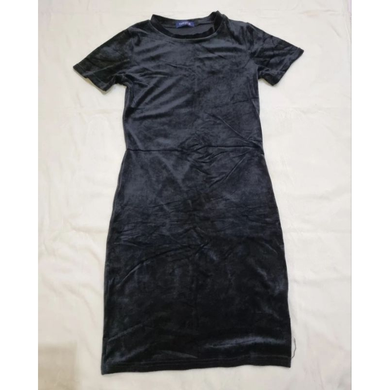 dress pendek wanita / dress hitam polos