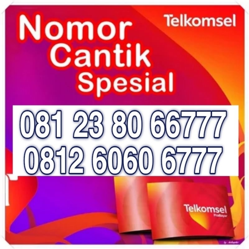 Nomer Cantik Telkomsel simpati Couple spesial TRIPELL. bisa satuan atau satu paket
