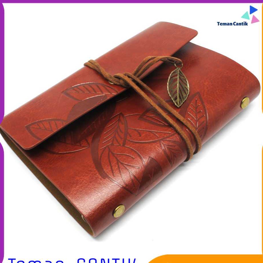 

Terkini TCDA1 PHANTACI Buku Catatan Binder Kulit Retro Leaf Kertas B7 BSD666