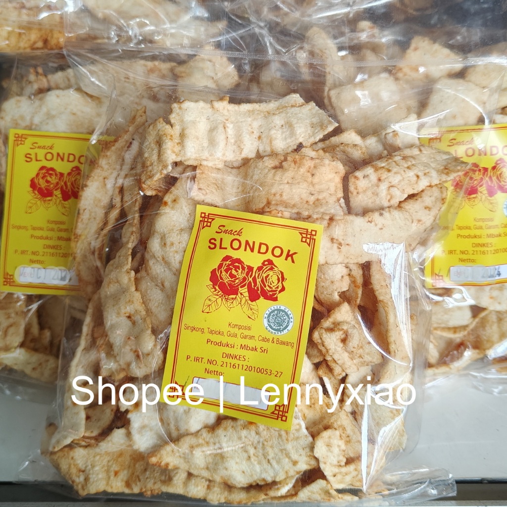 

Kerupuk Krupuk Slondok Ubi Opak Singkong Mbak Sri Pedas Manis khas Pontianak Kalimantan Barat