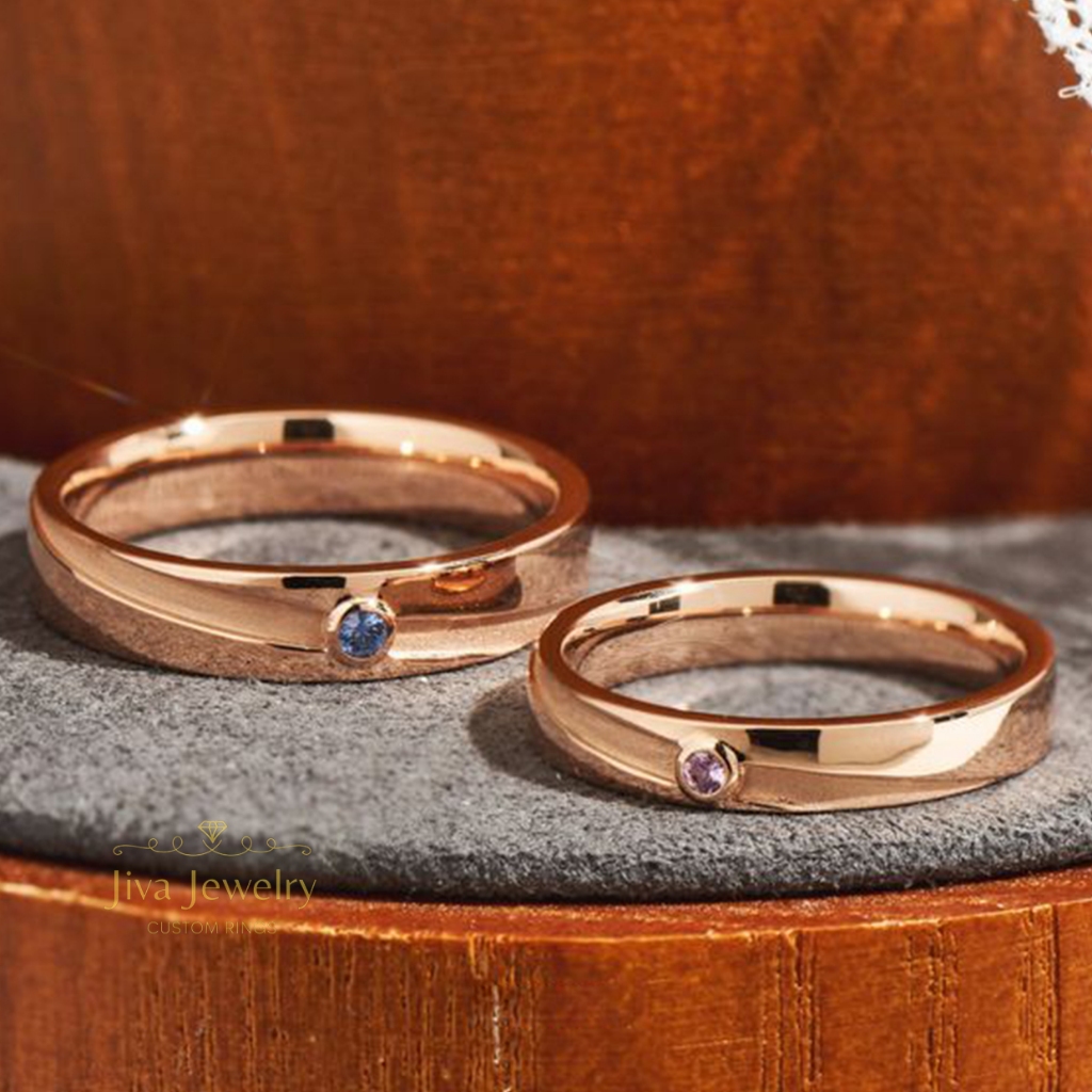 CINCIN TUNANGAN COUPLE NIKAH PERAK PRIA/WANITA - J365