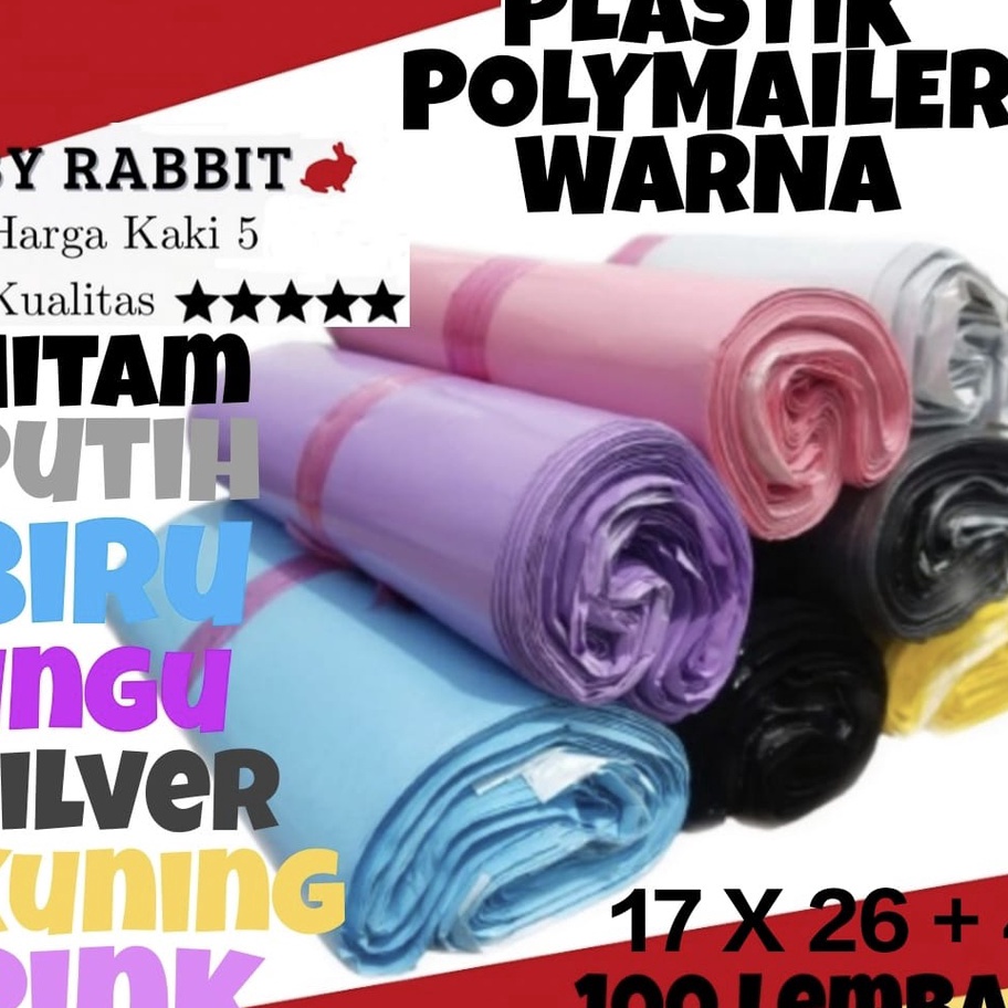 

Mega Polymailer kantong plastik WARNA 17X264 17X3 ISI 1LEMBAR PLASTIK PACKING ONLINE POLYMAILER AMPLOP