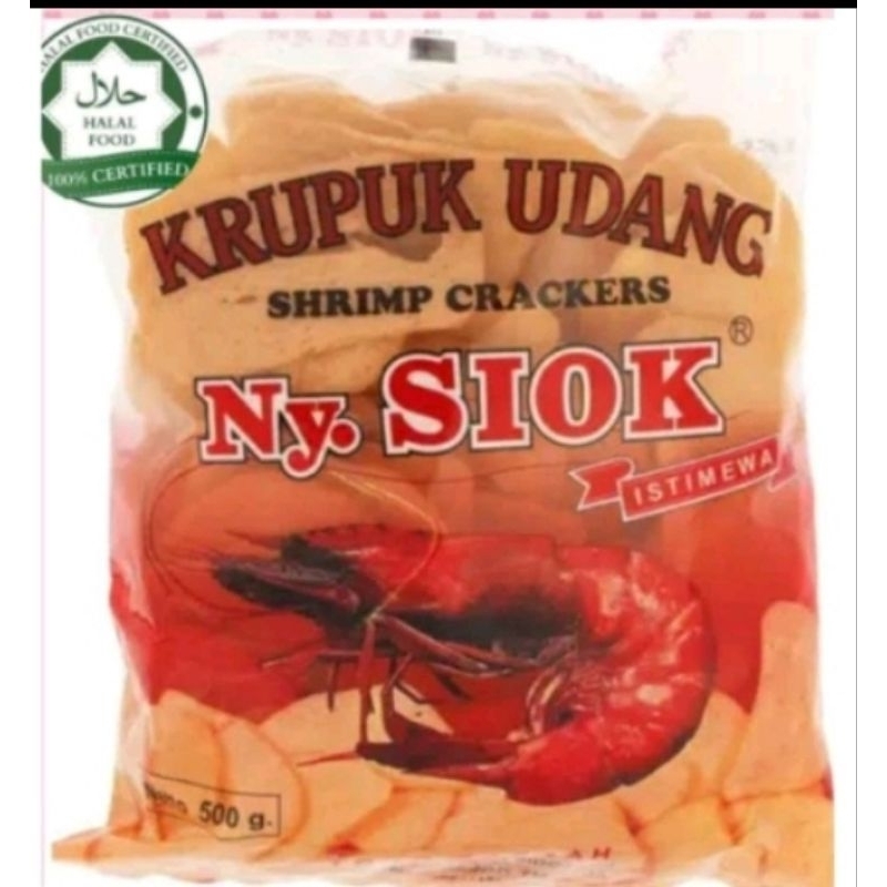 

Krupuk Udang Ny Siok Oval 500 Gram