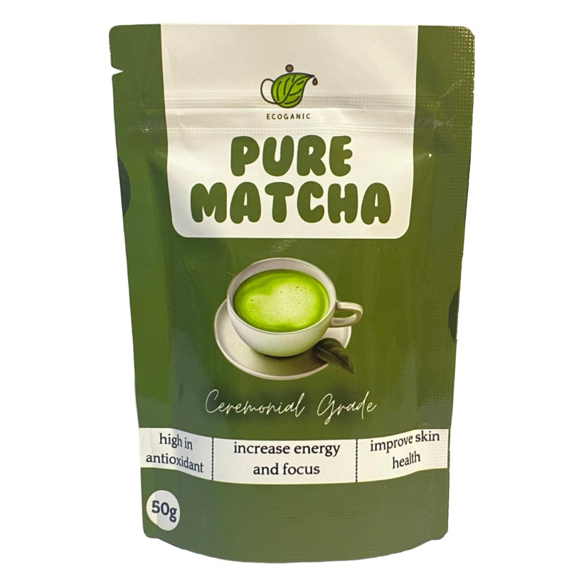 

ECOGANIC Pure Matcha Ceremonial Grade 50gr No Added Halal Import