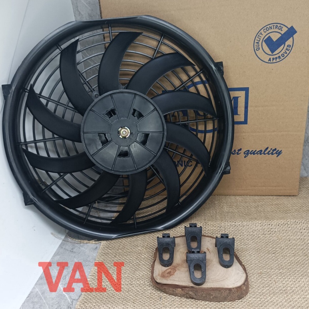 Harga Murah EXTRA FAN KIPAS RADIATOR AC MOBIL 12VOLT 8WATT UKURAN 1INCH UNIVERSAL