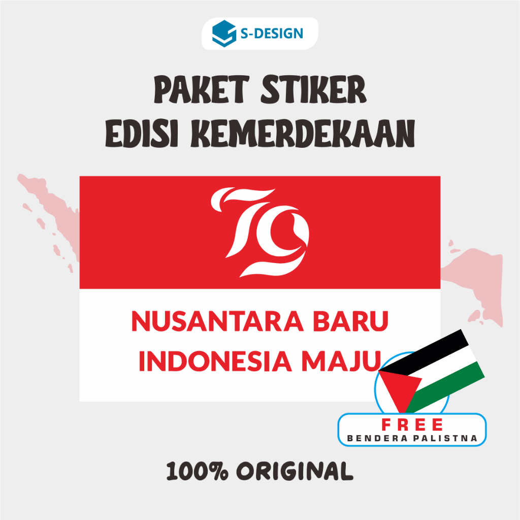 

STIKER KEMERDEKAAN / STIKER HUT RI / STIKER MUKA / STIKER TEMPEL MUKA / STIKER HUT 79 / STIKER LABEL