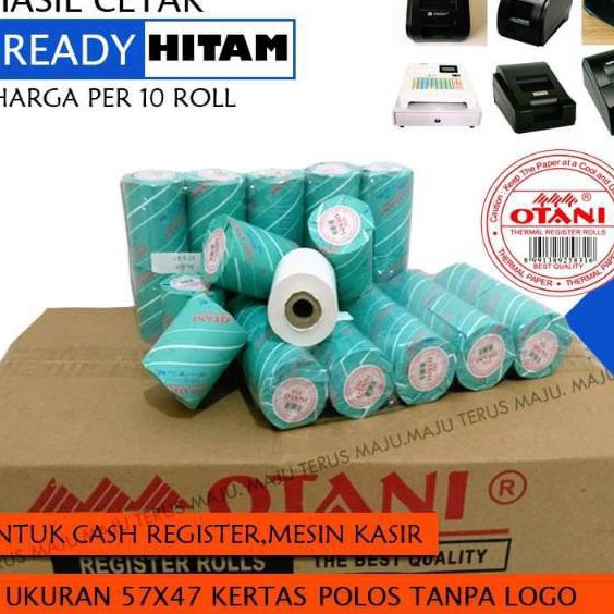 

KF7 Kertas Struk Thermal Cash Register 1Pak isi 1Roll 57x4713 Merk Otani