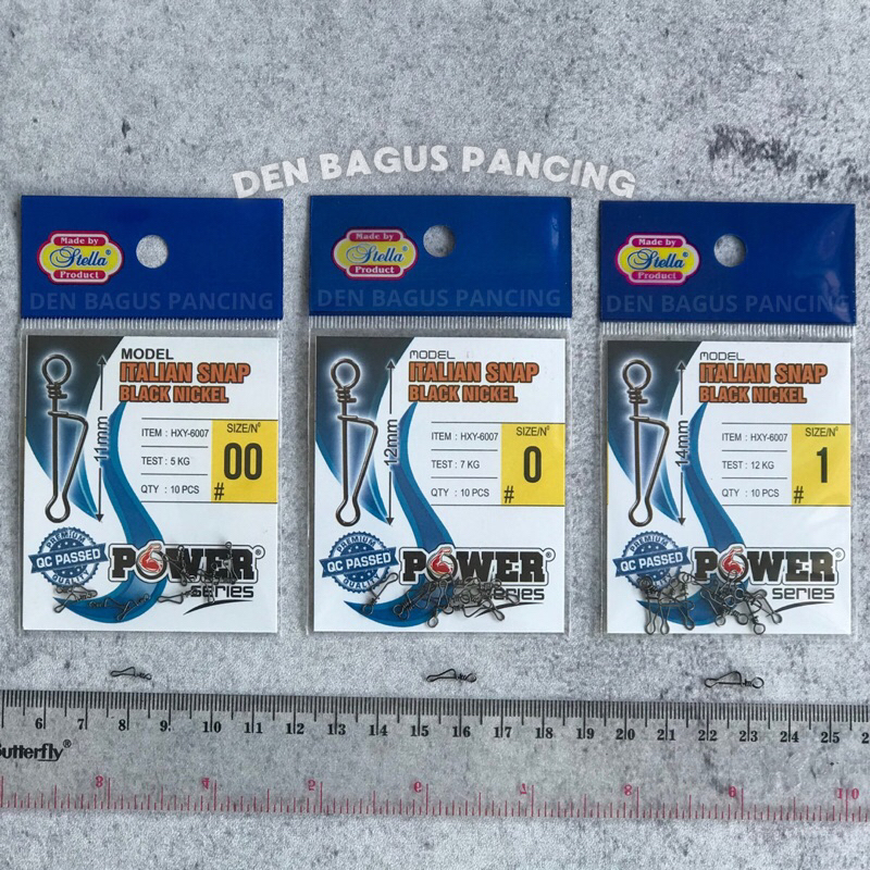 Italian Snap Peniti Pelampung Pancing Stella Kuat Anti Karat