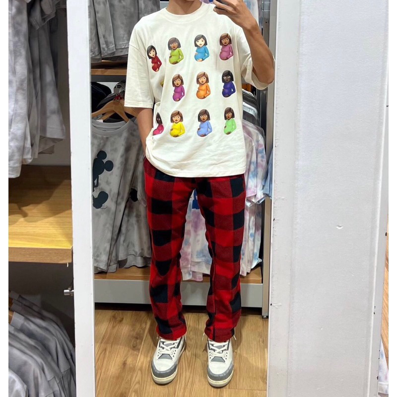 long pants Tartan Tartan Pants Flanel celana Kotak Merah Celana couple Goals Pria Wanita