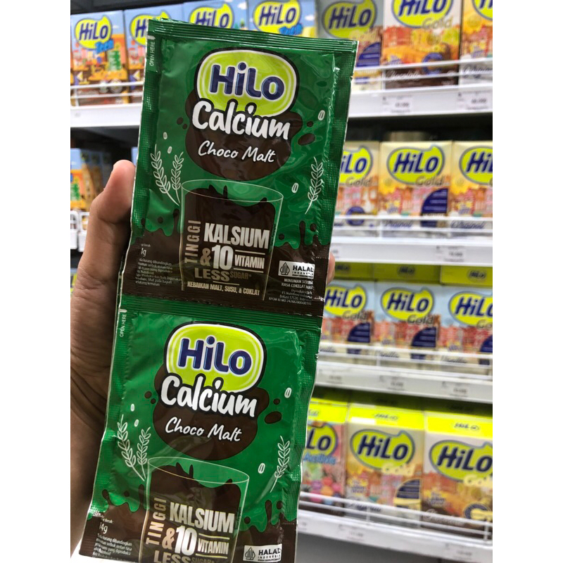 

hilo choco malt 10 sachet- minuman cokelat