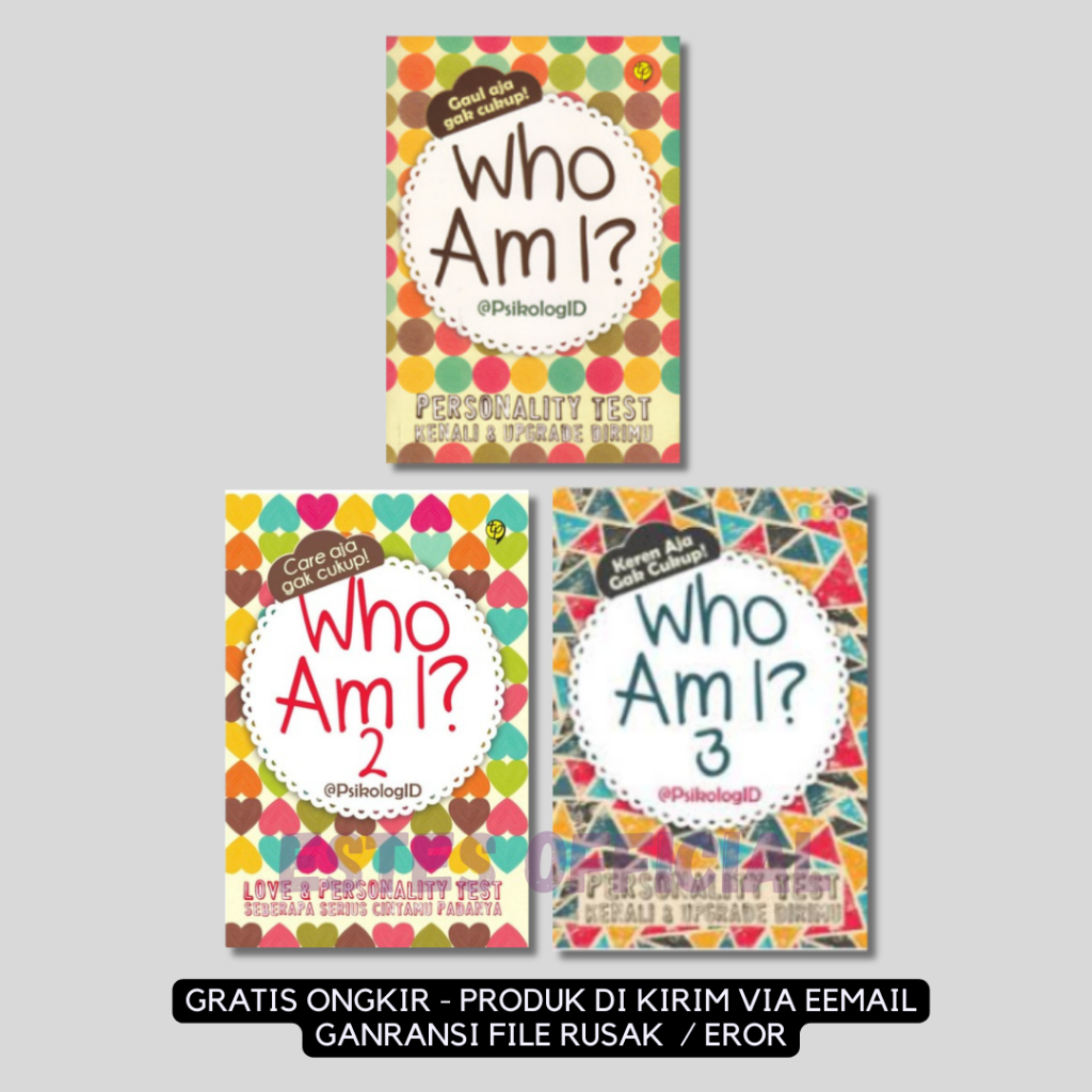 

[ Bundle ] Who Am I 1, 2 & 3 : Gaul Aja Gak Cukup!, Care Aja Gak Cukup! & Keren Aja Gak Cukup! - B143