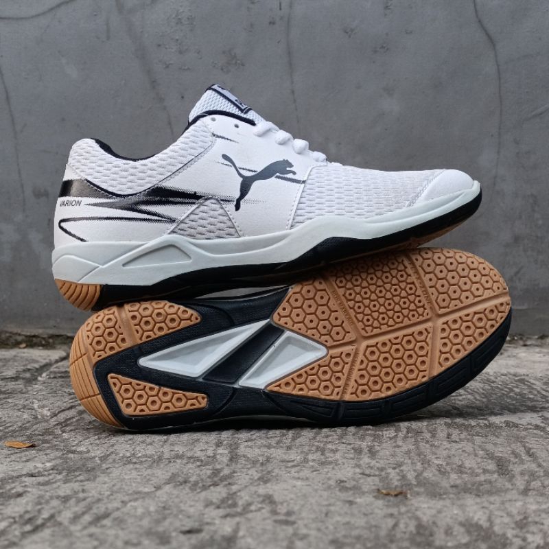 Sepatu badminton Puma Varion , sepatu olahraga pria bulutangkis, sepatu badminton sol karet , sepatu