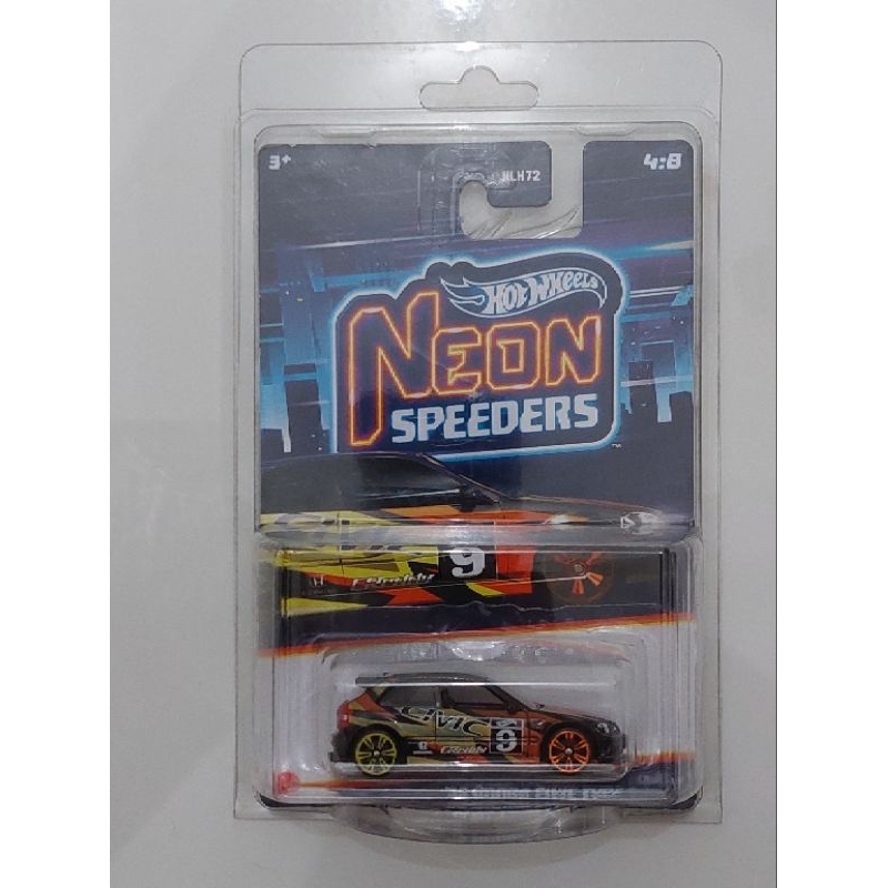 hotwheels honda civic ek9 neon