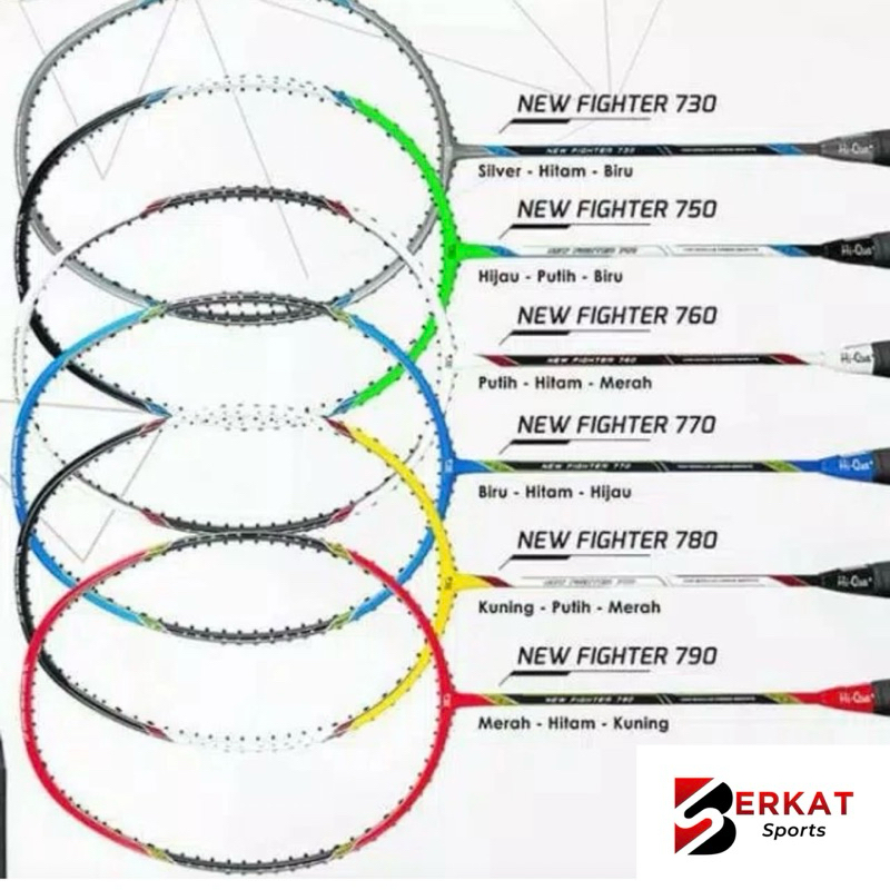 RAKET BADMINTON HIQUA NEW FIGHTER SERIES ORIGINAL