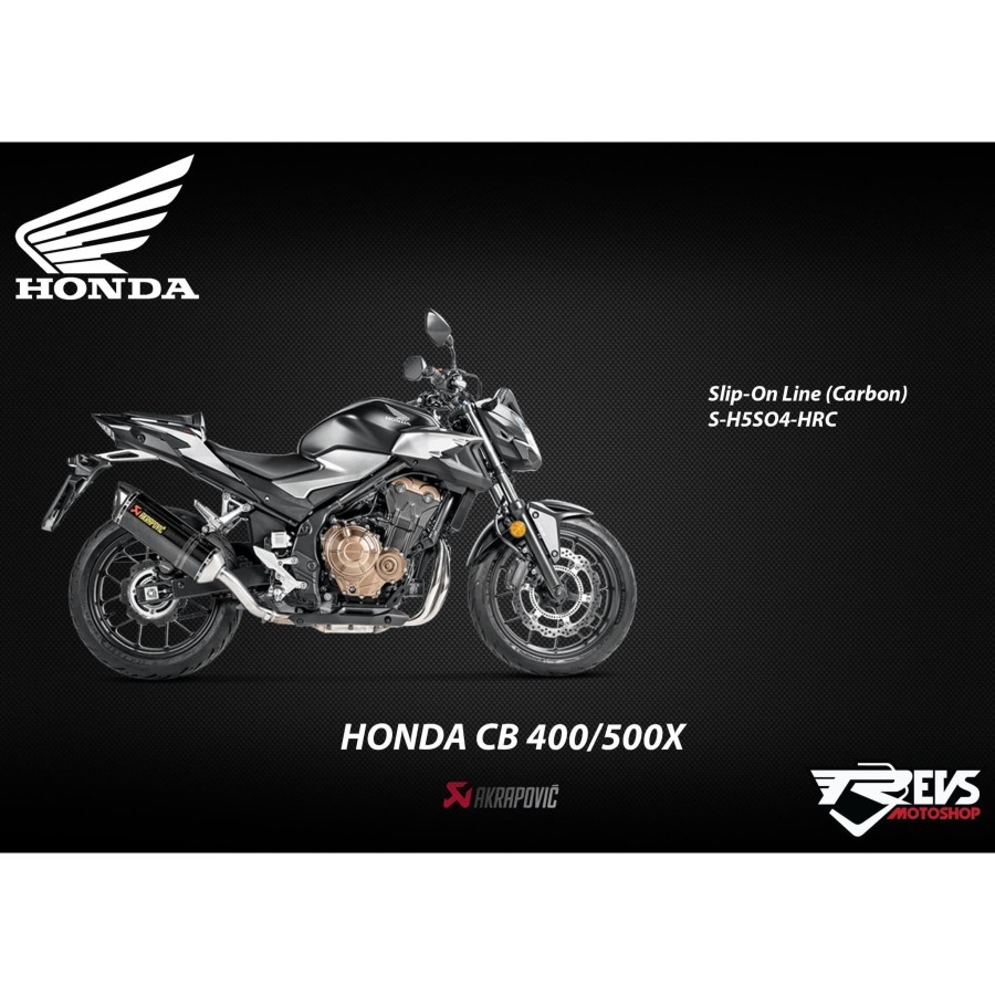 KNALPOT AKRAPOVIC HONDA CB400 / 500X (S-HSS04-HRC)