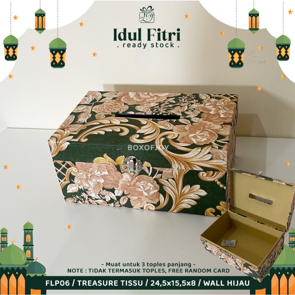 

IDUL FITRI BOX / FLP06 _ TREASURE TISSU _ 24,5x15,5x8