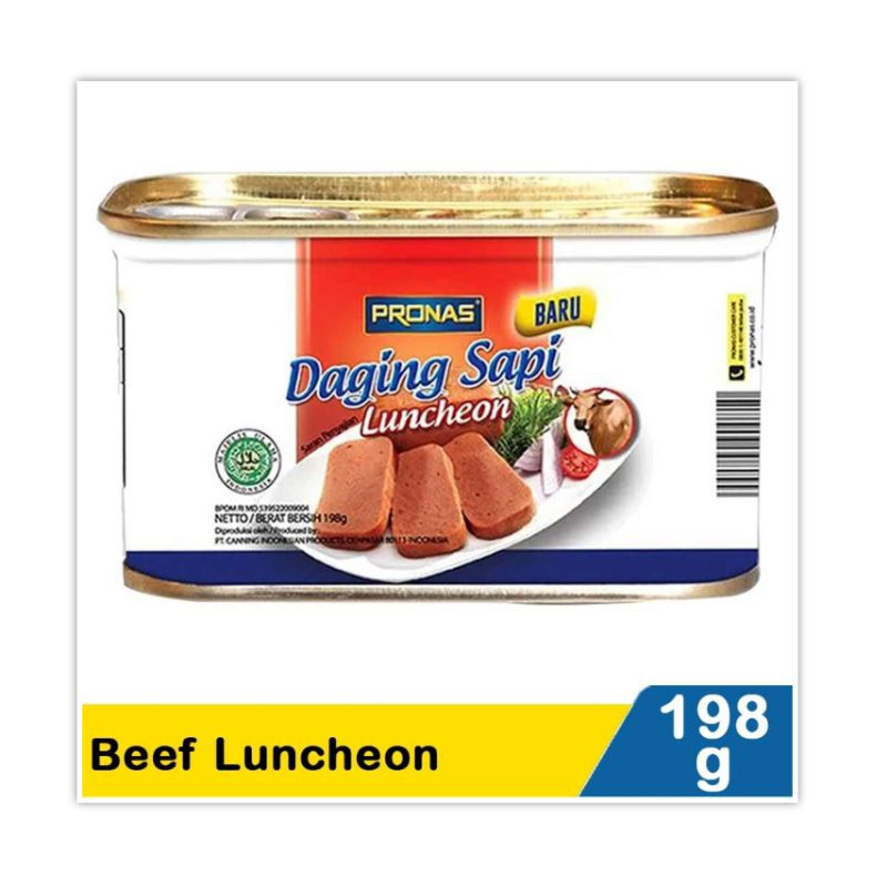 

Pronas Beef Luncheon 198 gr Daging Sapi Kaleng