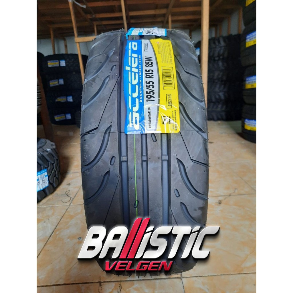 Ban Sport Mobil Ukuran 195/55 Ring 15 Ban Tubles Mobil Merk Accelera Type Sport TW200
