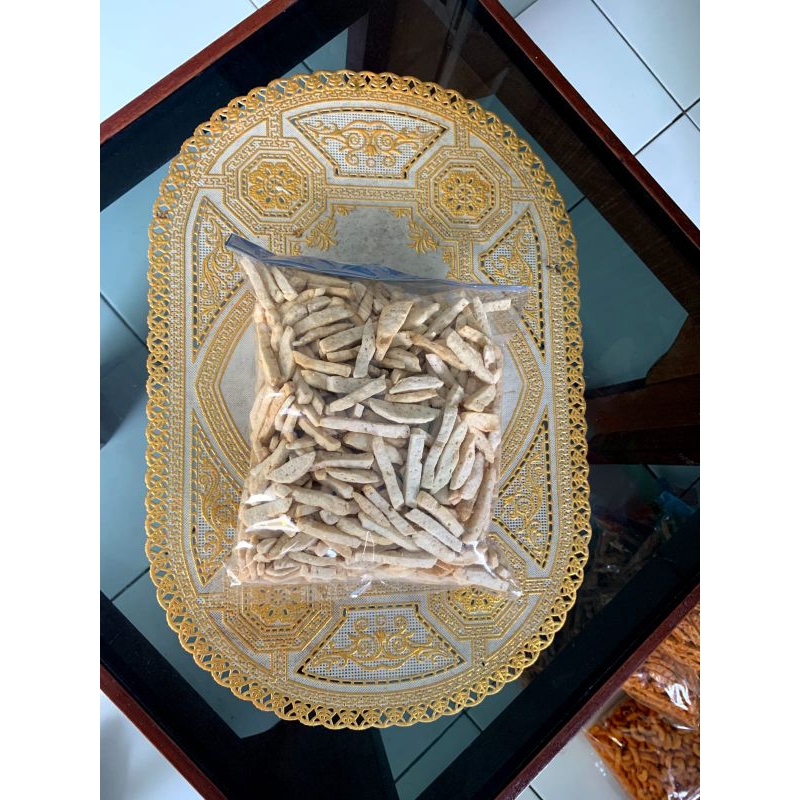 

Cemilan basreng asin kemasan 250 gr, 500 gr, 1000 gr