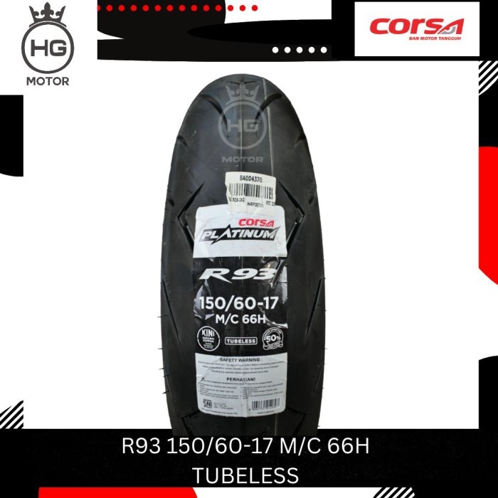 BAN CORSA R93 R 93 Platinum 150/60 RING 17 TUBELESS
