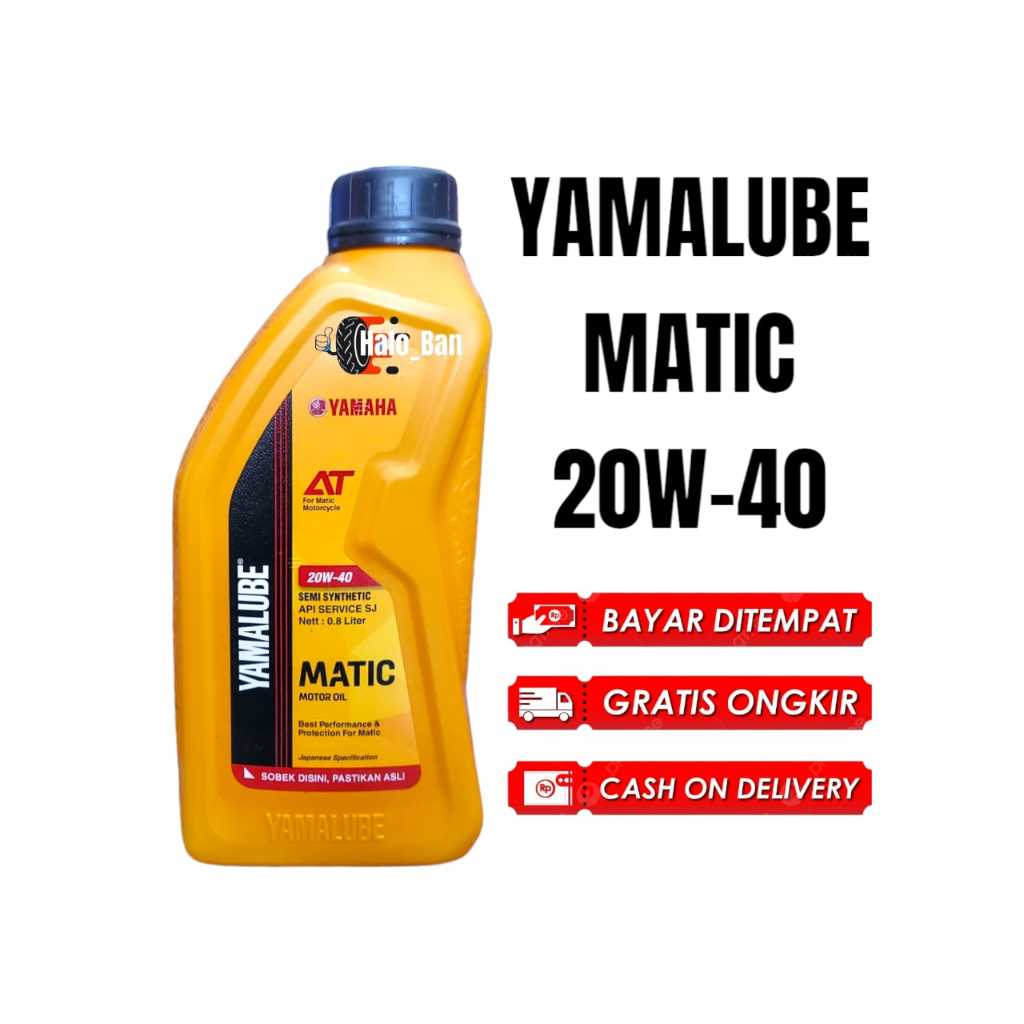 OLI YAMALUBE MATIC 0.8 LITER 20W-40 ORIGINAL oli mesin oli yamalube oil mesin oli 800ml oli beat oli